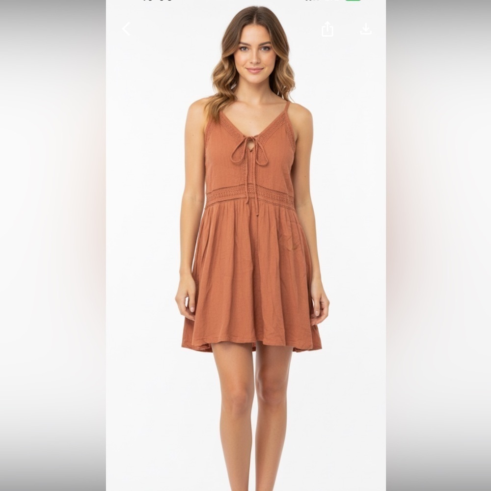 AMUSE SOCIETY dress size xsmall rust color